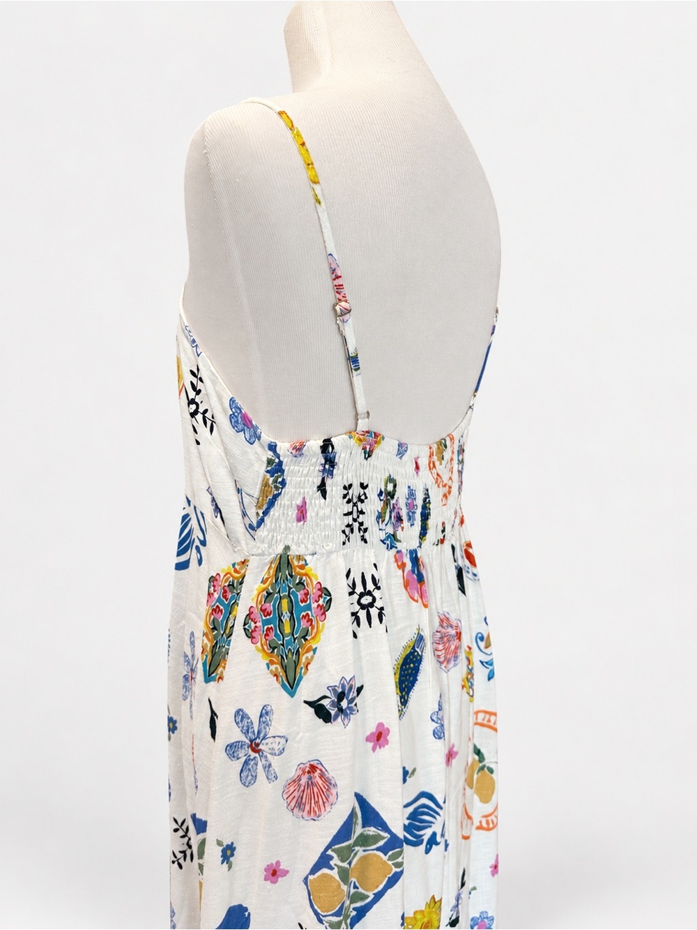 Label of Love Mediterranean Market Linen Blend Maxi Dress La Dolce Vita XL NWT - Picture 4 of 13